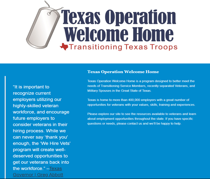 Texas Operation Welcome Home
