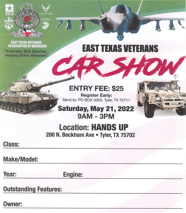 East Texas Veterans Car Show Camp V